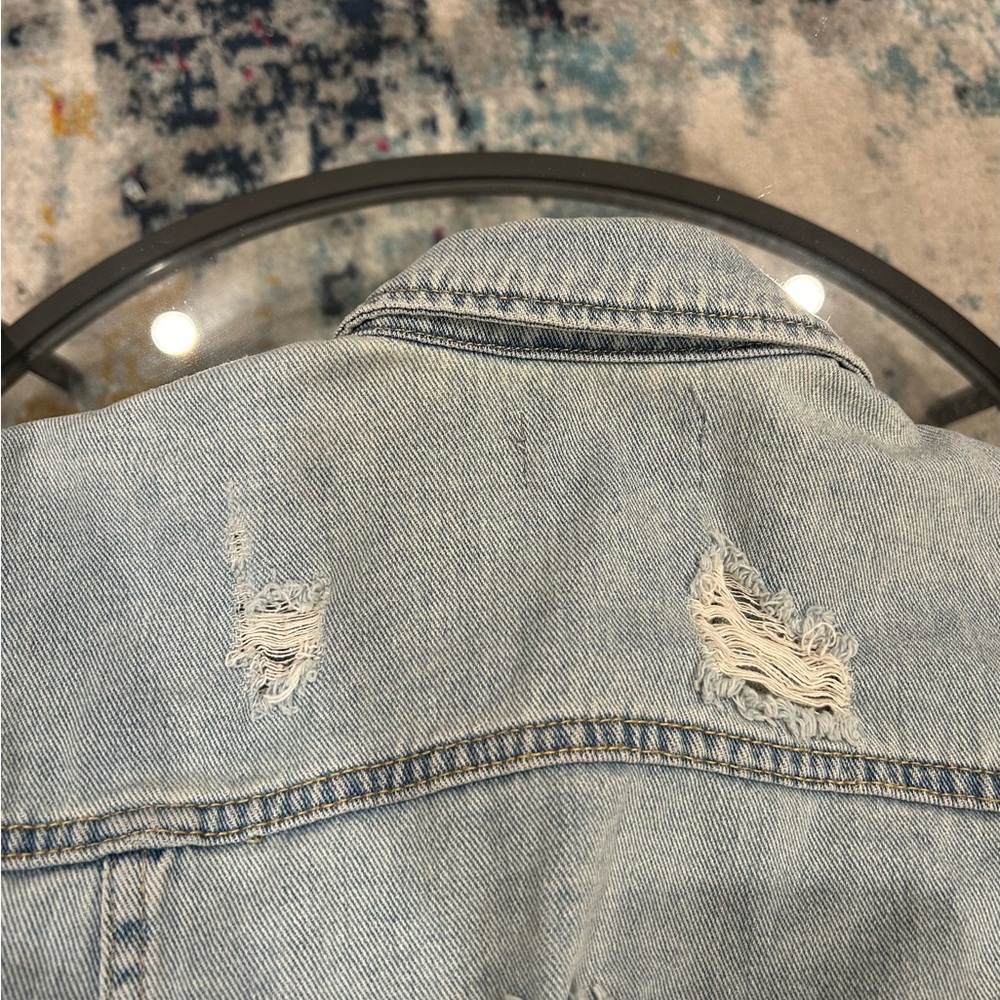 Women Pacsun Blue Jean Jacket - Picture 7 of 9